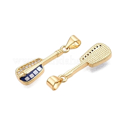 Pendentifs en laiton zircon cubique transparent&nbsp;KK-N254-214G
