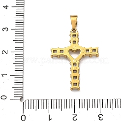 Ciondoli pasquali in acciaio inossidabile 304 con micro pavé di zirconi cubici trasparenti e strass di cristallo.&nbsp;STAS-H264-10G