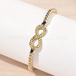 Bracelets à maillons infinis en acier inoxydable 304&nbsp;BJEW-F534-01GP-02