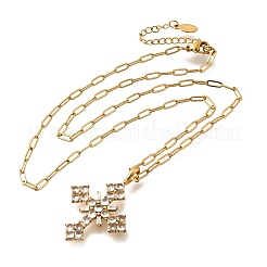 Collane con ciondolo in acciaio inossidabile 304&nbsp;NJEW-H070-04G