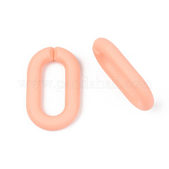 Undurchsichtige sprühlackierte Acrylverbindungsringe&nbsp;OACR-T024-02-I02