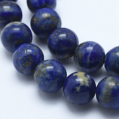 Natürlicher Lapislazuli Perlenstränge&nbsp;G-E483-17-5mm