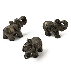 Éléphant pyrite naturel affichage décorations&nbsp;G-A145-01B