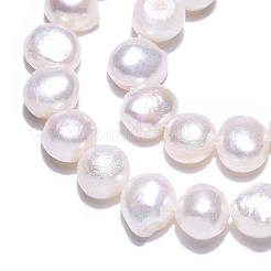 Brins de perles de culture d'eau douce naturelles&nbsp;PEAR-N014-08E