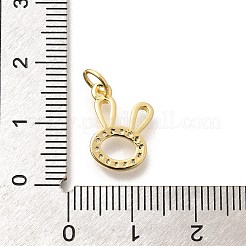 Messing micro pave klare zirkonia anhänger&nbsp;KK-L225-033G