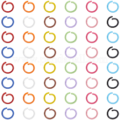 360 Stück 12 Farben Backfarbe Eisen offene Biegeringe&nbsp;IFIN-SC0001-89