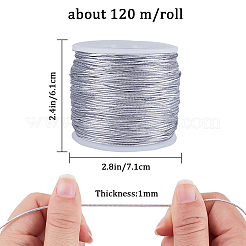 1 rotolo di cordino elastico rotondo in poliestere&nbsp;EW-GF0001-03A