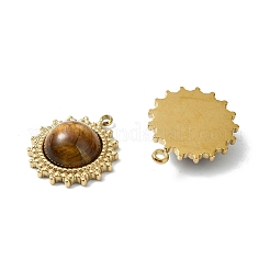 Pendentifs en œil de tigre naturel&nbsp;STAS-L080-009G-06