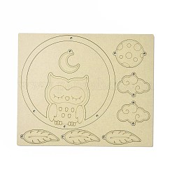 Kits de fabrication de carillons éoliens hibou bricolage&nbsp;DIY-A029-07