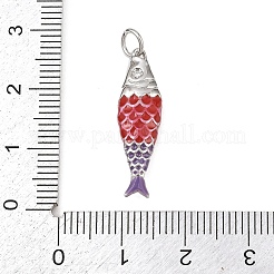 Ciondoli smaltato in ottone&nbsp;KK-P339-08P-01