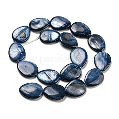 Gefärbt natürlichen Süßwasser-Muschelperlen Stränge&nbsp;BSHE-G034-24