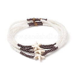 Perline in vita con stelle marine di gioielli estivi&nbsp;NJEW-C00028-01