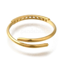Componentes de anillo ajustable de acero inoxidable 304 con recubrimiento iónico (IP)&nbsp;RJEW-U017-17G