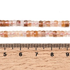 Stränge natürlicher Hämatoidquarz/Eisenquarz-Heishi-Perlen&nbsp;LS-G-A299-A19-01