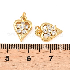 Colgante micropavé cubic zirconia de latón&nbsp;KK-F927-12B-G