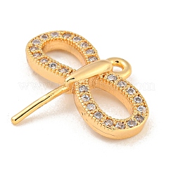 Messing micro pave klare zirkonia anhänger&nbsp;KK-Z057-03G