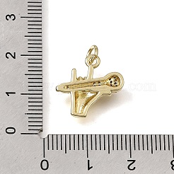 Messing micro pave klare zirkonia anhänger&nbsp;CU-CBAEEA8-17G