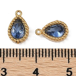 Dijes de circonita cúbica micropavé de acero inoxidable 304 con revestimiento iónico (IP)&nbsp;STAS-K256-20G