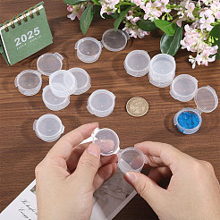 Boîte à boutons vide en plastique PP réutilisable de 5 g&nbsp;MRMJ-WH0104-02B