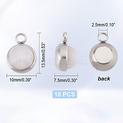 10 Stück natürliche Rosenquarz-Anhänger&nbsp;G-DC0001-02
