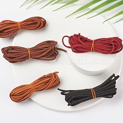 Cordon en simili daim 5 brins 5 couleurs&nbsp;LW-FS0001-01B