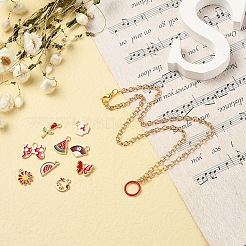 30 Stück 30 Stil-Emaille-Anhänger aus heller Goldlegierung&nbsp;ENAM-YW0001-81