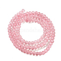 Hebras de perlas de vidrio de pintura transparente para hornear&nbsp;DGLA-A034-T4mm-D08