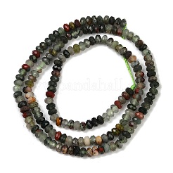 Natürliche afrikanische Heliotrop Perlen Stränge&nbsp;G-S388-A02-3x4mm