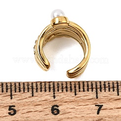 Boucles d'oreilles manchette en acier inoxydable chirurgical 316L serties de micro-pavés de zirconiums cubiques transparents&nbsp;SA-CBA2989-02