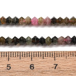 Colliers de perles de tourmaline multicolores naturelles&nbsp;G-D110-C02-01