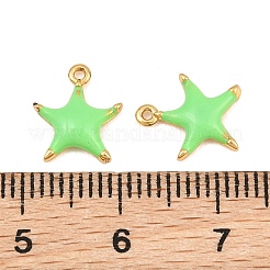 Pendentifs d'émail en laiton &nbsp;KK-CBA3642-03G-05