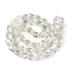 Chapelets de perles en verre électroplaqué&nbsp;EGLA-T021-08D