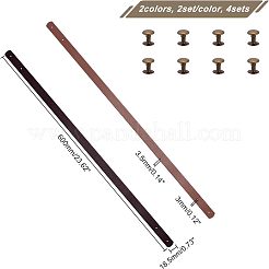4 Satz 2 Farben Taschengriffe aus PU-Leder&nbsp;FIND-FH0004-14A