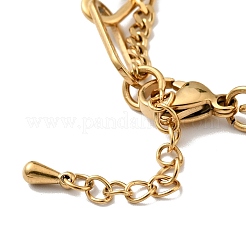 Pulsera de varias vueltas con dije de bola redonda y mariposa de resina&nbsp;BJEW-G639-30G