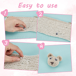Puppenaugen aus Kunststoff&nbsp;DIY-GA0008-06
