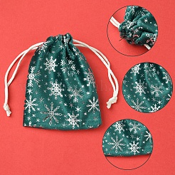 12 Stück 12 Stile Heißprägung Weihnachtssamt Aufbewahrungsbeutel&nbsp;ABAG-FS0001-02
