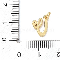 Ciondoli in ottone zirconi chiari micro pavé&nbsp;KK-D289-66G-V