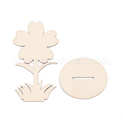 DIY unfertiger Holzblumenausschnitt&nbsp;WOOD-P017-05