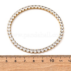 Bracelets à maillons en acier inoxydable 304 avec zircone cubique transparente pour femmes&nbsp;BJEW-G754-02G