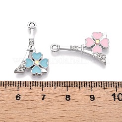 Strassanhänger aus Legierung mit Gestellbeschichtung&nbsp;FIND-N005-25P