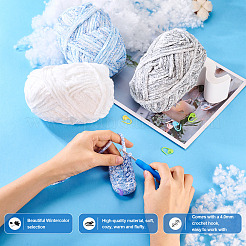 3 rouleau de fil de laine chenille en polyester&nbsp;OCOR-MB0001-06C