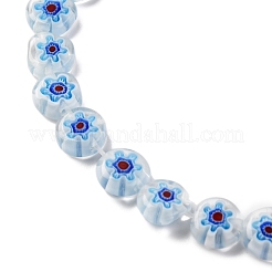 Handgemachte Millefiori Bunte Malerei Perlen Stränge&nbsp;LAMP-G164-12J