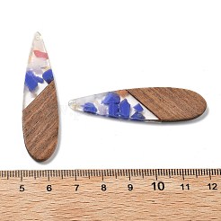 Pendenti in resina e noce&nbsp;FIND-R051-14G