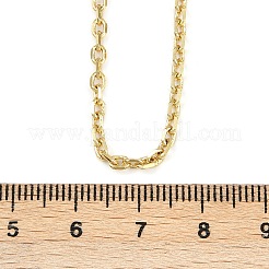 2.5 mm Messing-Kabelkettenhalsketten&nbsp;NJEW-L356-04G