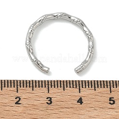 Offene Manschettenringe aus Edelstahl 304 für Damen&nbsp;RJEW-L341-07B-P