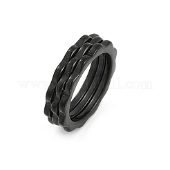 Anello da dito in acciaio inossidabile 304 per donna&nbsp;RJEW-A052-01A-EB