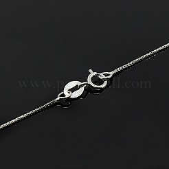 Anlaufgeschützte rhodinierte 925 Sterling Silber Halsketten&nbsp;STER-M034-38A