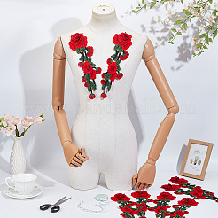 Polyester Sticktuch Aufbügeln/Aufnähen&nbsp;DIY-WH0589-78
