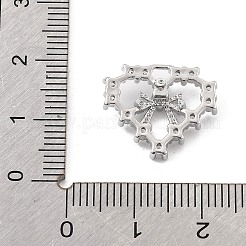 Pendentifs en laiton zircon cubique transparent&nbsp;LS-KK-K371-29B-P