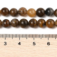 Natürlichen gelben Tigerauge Perlen Stränge&nbsp;G-H238-6mm